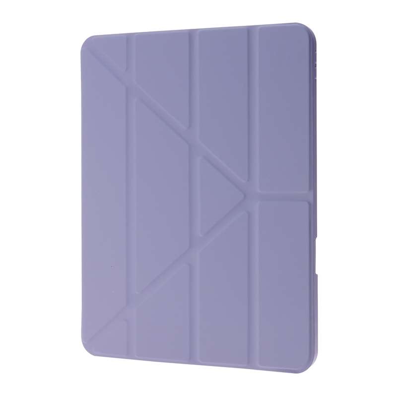 For iPad Air 11 2024 Deformation Transparent Acrylic Leather Tablet Case(Lavender Grey)