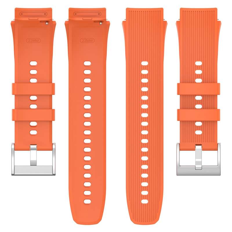 For OPPO Watch X / OnePlus Watch 2 Vertical Texture Silicone Watch Band(Brown)