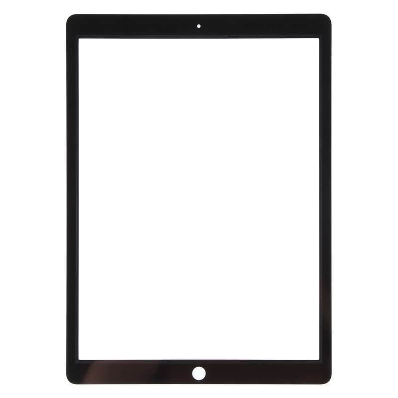 For iPad Pro 12.9 2017 Front Screen Outer Glass Lens with OCA Optically Clear Adhesive(Black)