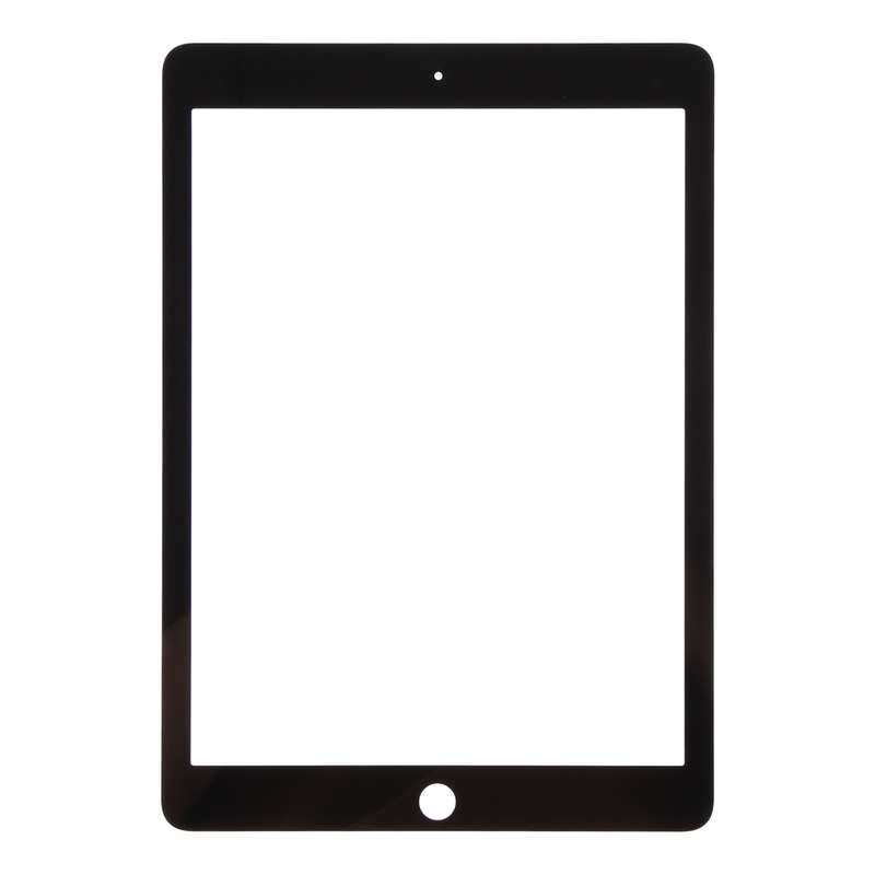 For iPad Pro 9.7 Front Screen Outer Glass Lens with OCA Optically Clear Adhesive(Black)