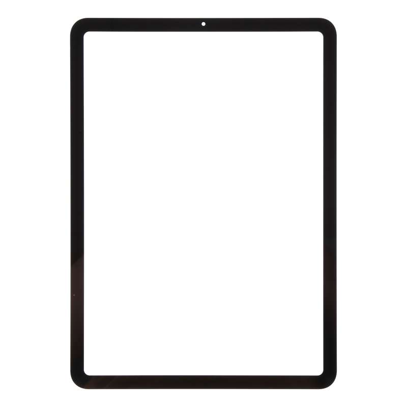 For iPad Air 4 Front Screen Outer Glass Lens with OCA Optically Clear Adhesive(Black)