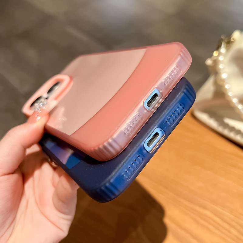 For iPhone 13 Pro Two-color High Transparency Skin Feel TPU Phone Case(Blue)