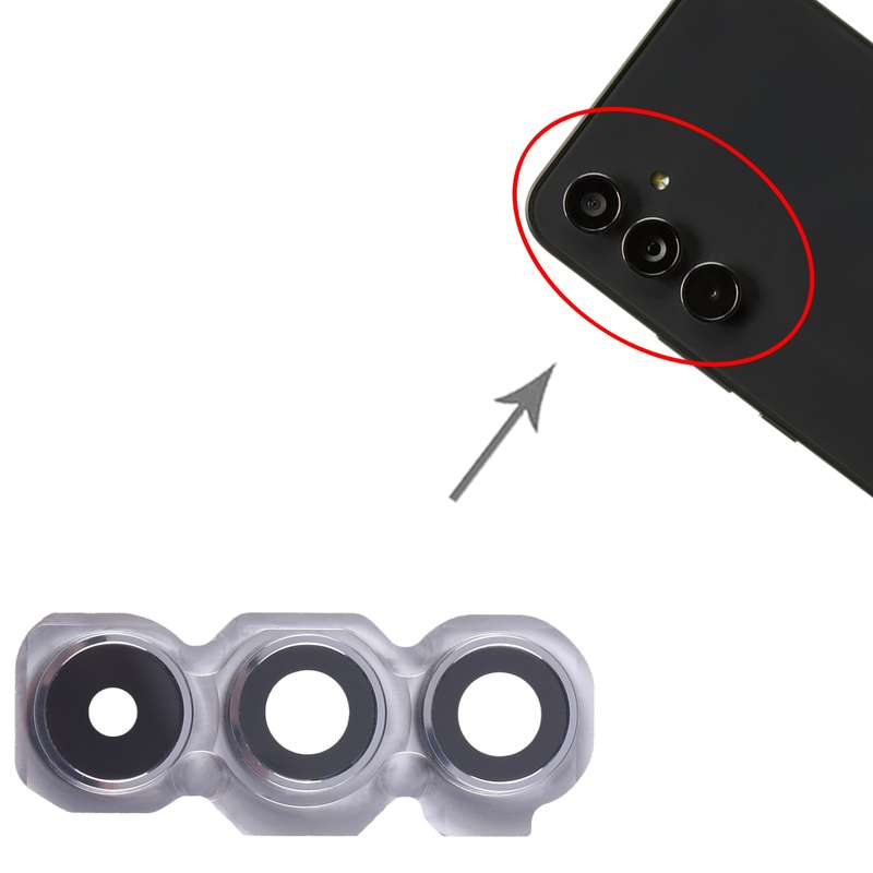 For Samsung Galaxy A54 SM-A546B 10pcs Original Rear Camera Lens Cover(Silver)