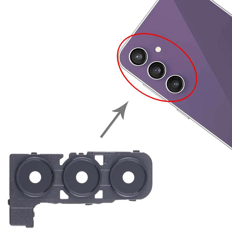 For Samsung Galaxy A25 SM-A256B 10pcs Original Rear Camera Lens Cover(Black)