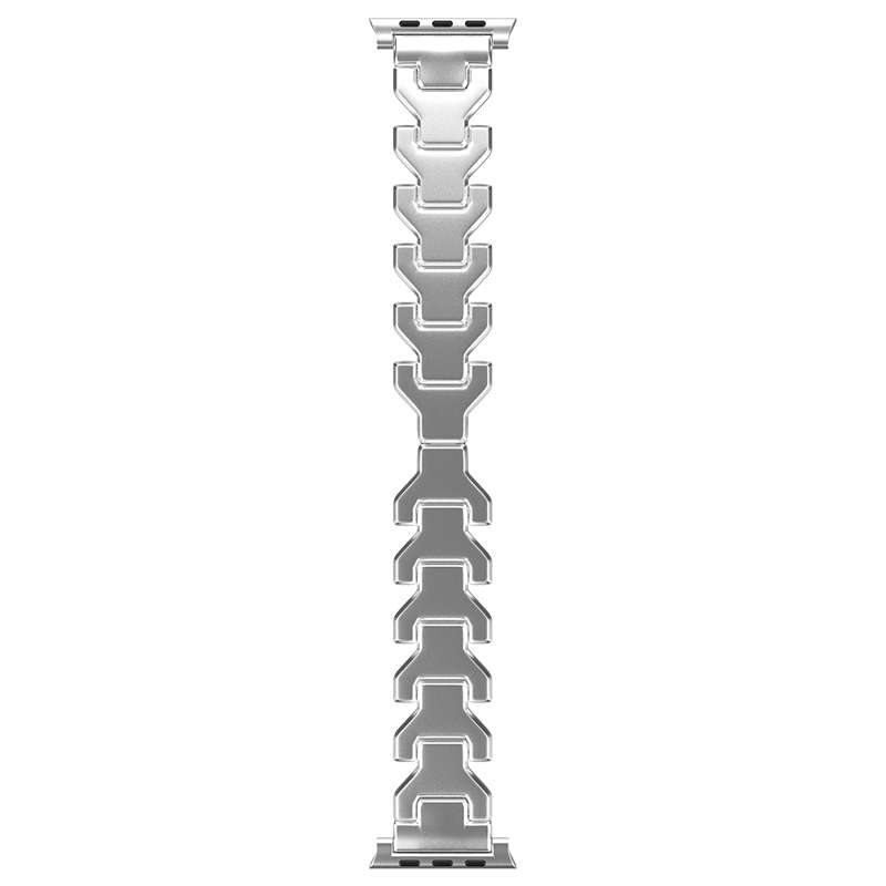 For Apple Watch Series 8 45mm Y Type Pure Titanium Watch Band(Silver)