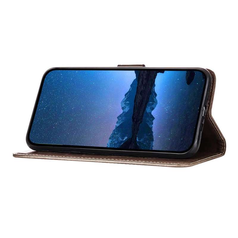 For vivo V27 5G/V27 Pro 5G Global Embossed Butterfly Leather Phone Case(Grey)