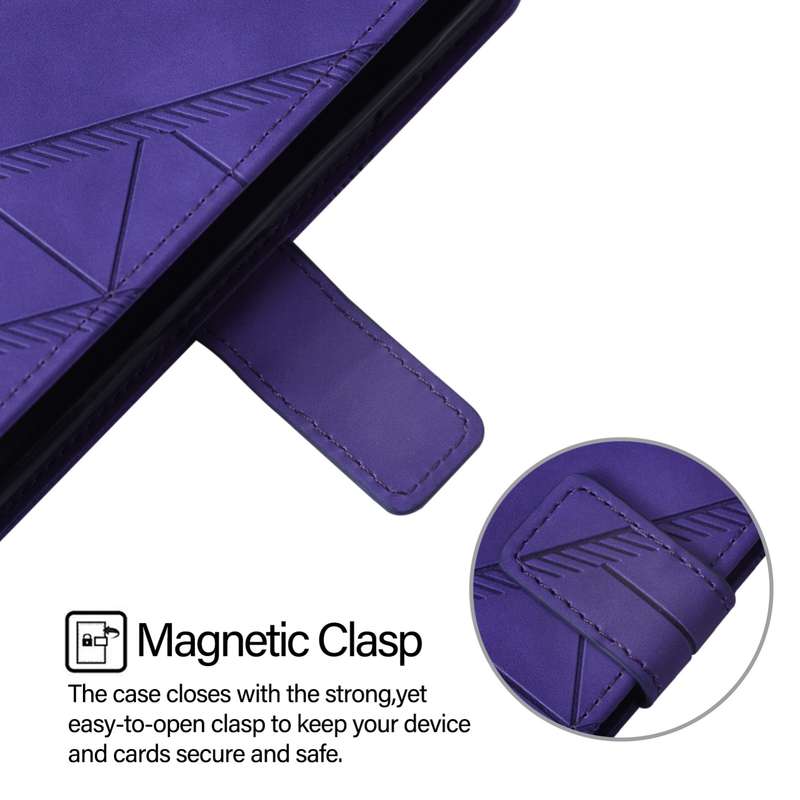 For vivo iQOO Z9 5G / iQOO Z9 Turbo 5G Crossbody 3D Embossed Flip Leather Phone Case(Purple)