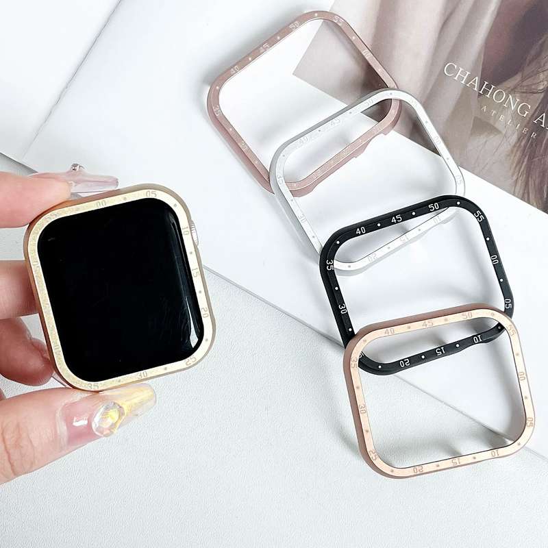 For Apple Watch Series 3 / 2 / 1 42mm Aluminum Alloy Watch Frame Case(Black)