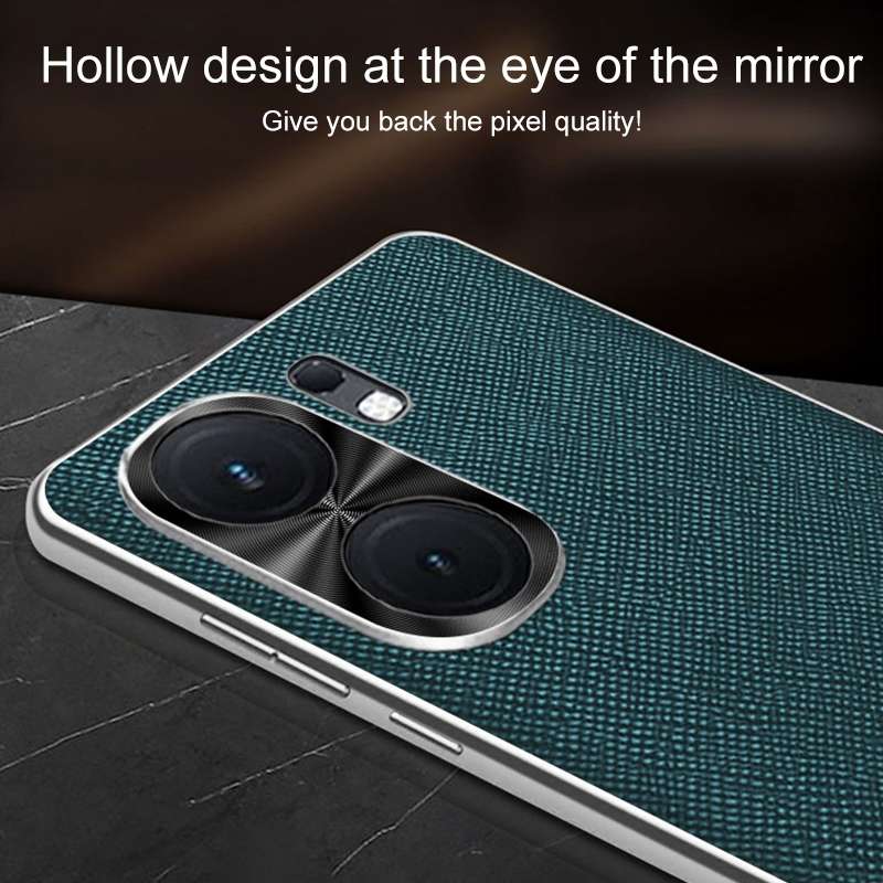 For vivo iQOO 12 Silver Edge Cross Texture PU Leather Phone Case(Black)
