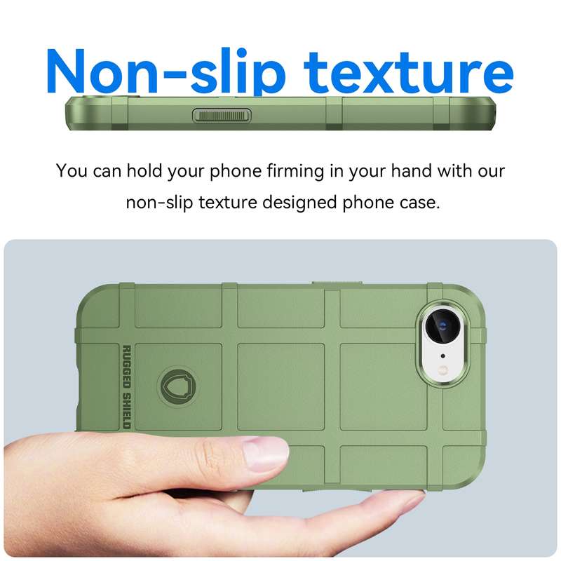 For iPhone SE 2024 Full Coverage Shockproof TPU Phone Case(Green)