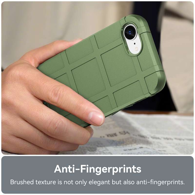 For iPhone SE 2024 Full Coverage Shockproof TPU Phone Case(Green)