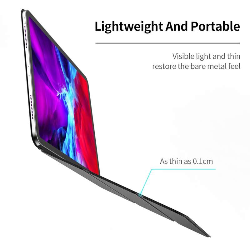 For iPad Air 11 2024 / 5 / 4 Ultra-thin Double-sided Clip Magnetic Smart Tablet Case(Sky Blue)