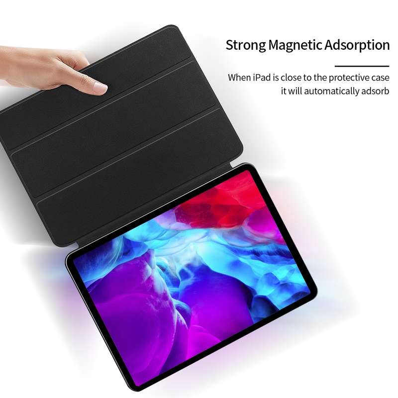 For iPad Air 11 2024 / 5 / 4 Ultra-thin Double-sided Clip Magnetic Smart Tablet Case(Sky Blue)