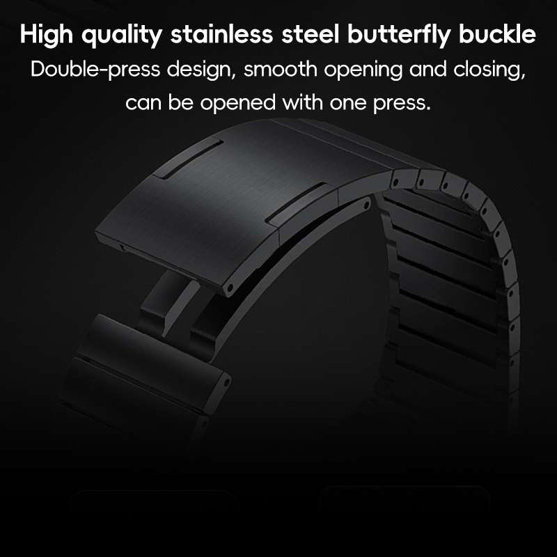 For Apple Watch Series 3 38mm PG60 Single Bead Bamboo Joint Titanium Metal Watch Band(Graphite