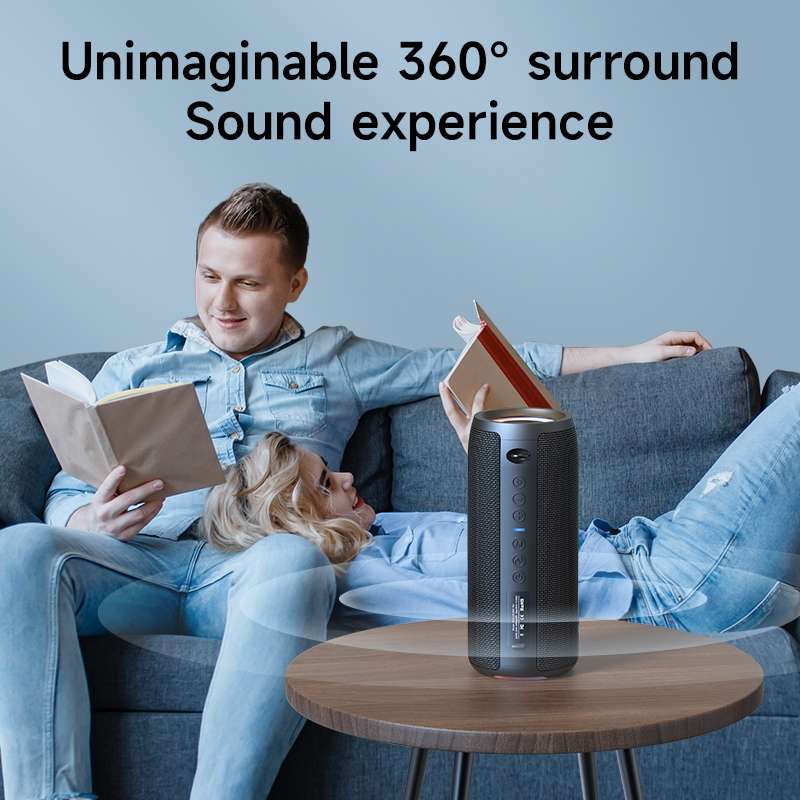 Zealot S51 Pro Shocking Bass Bluetooth Speaker with Colorful Light(Blue)