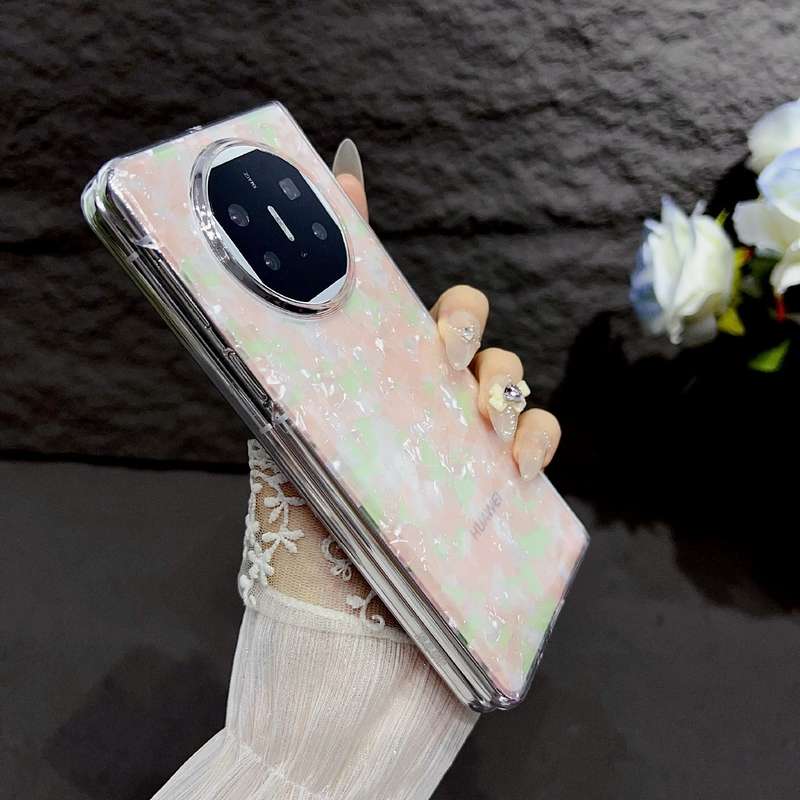 For Huawei Mate X3 / X5 Pearlescent Shell Texture Phone Case(Beige)