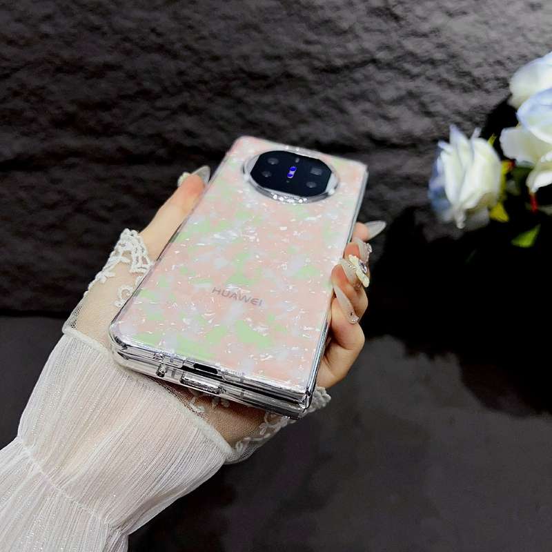 For Huawei Mate X3 / X5 Pearlescent Shell Texture Phone Case(Beige)