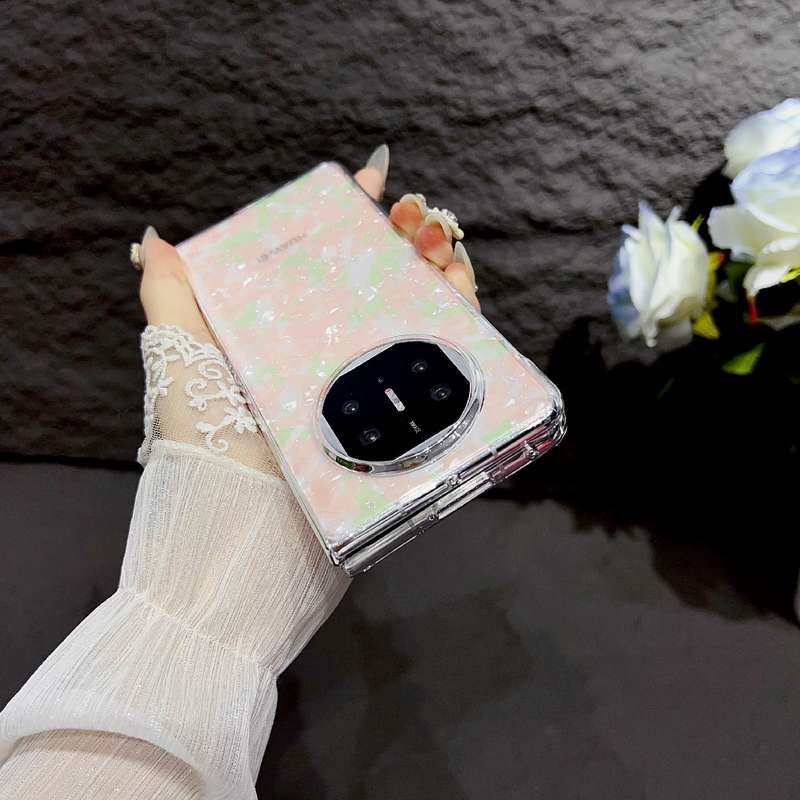 For Huawei Mate X3 / X5 Pearlescent Shell Texture Phone Case(Beige)