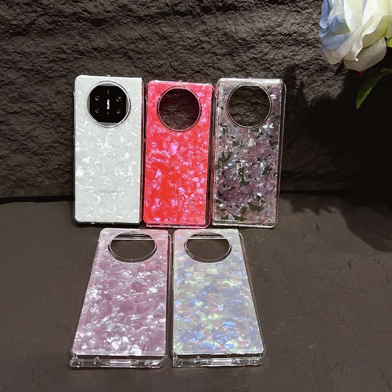 For Huawei Mate X3 / X5 Pearlescent Shell Texture Phone Case(Beige)