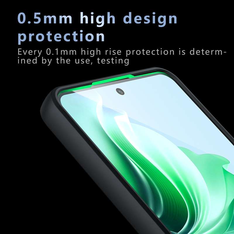For OPPO Reno11 F Armor Precise Hole PC Hybrid TPU Phone Case(Frosted Black)