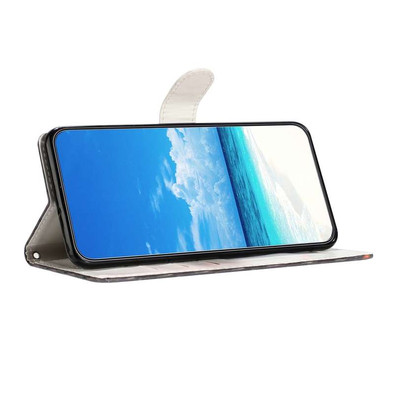 For Motorola Moto G34 3D Pattern Leather Phone Case(Tape)