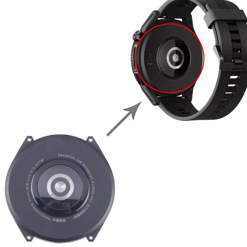 For Huawei Watch GT Runner 46mm Original Rear Housing Cover(Black)