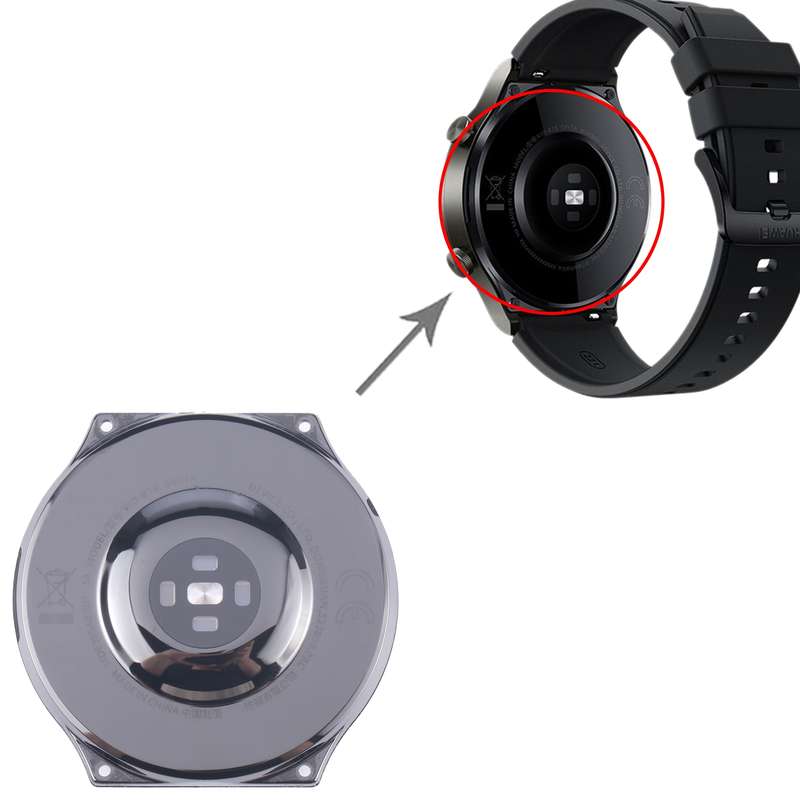 For Huawei Watch GT 2 Pro VID-B19 Original Back Cover Full Assembly(Black)