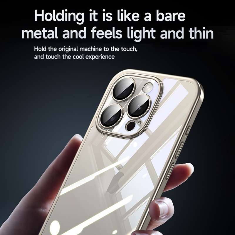 For iPhone 14 Pro SULADA Electroplating Frosted PC + TPU Shockproof Phone Case(Black)