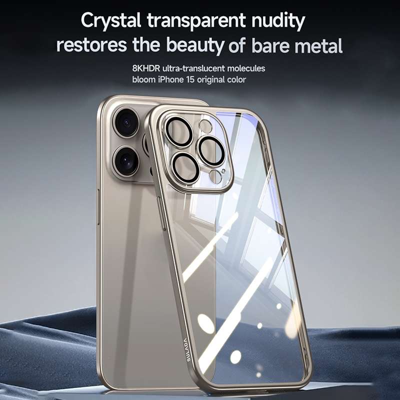 For iPhone 14 Pro SULADA Electroplating Frosted PC + TPU Shockproof Phone Case(Black)