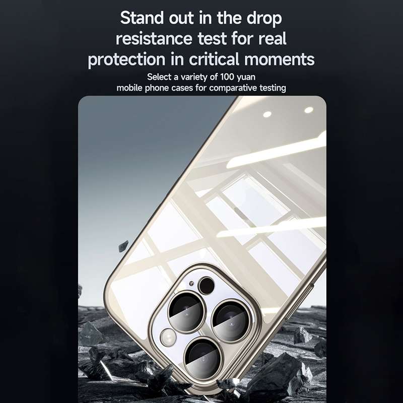 For iPhone 14 Pro SULADA Electroplating Frosted PC + TPU Shockproof Phone Case(Black)