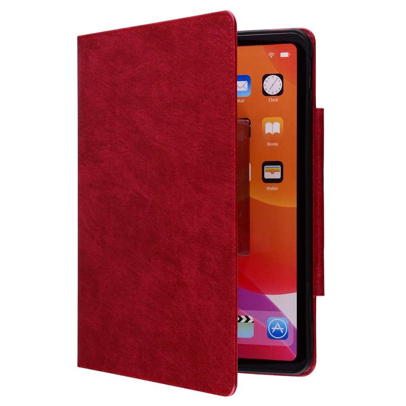 For iPad mini 5 / 4 / 3 / 2 / 1 Cat Buckle Leather Smart Tablet Case(Red)