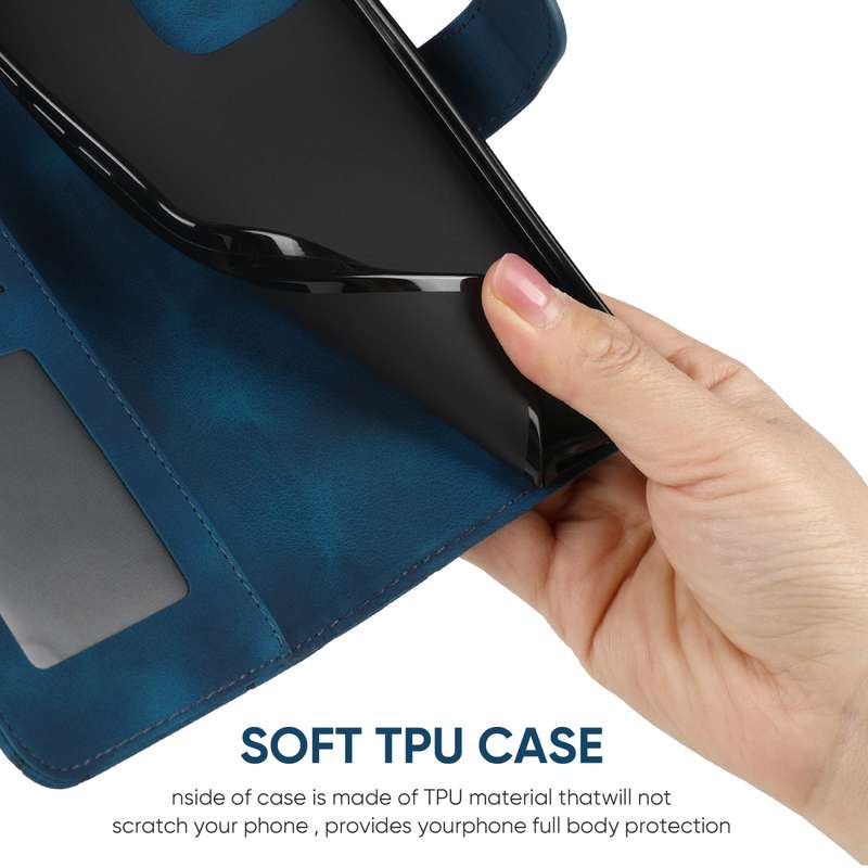 For Motorola Moto G Stylus 5G 2023 Skin Feel Geometric Lines Leather Phone Case(Blue)