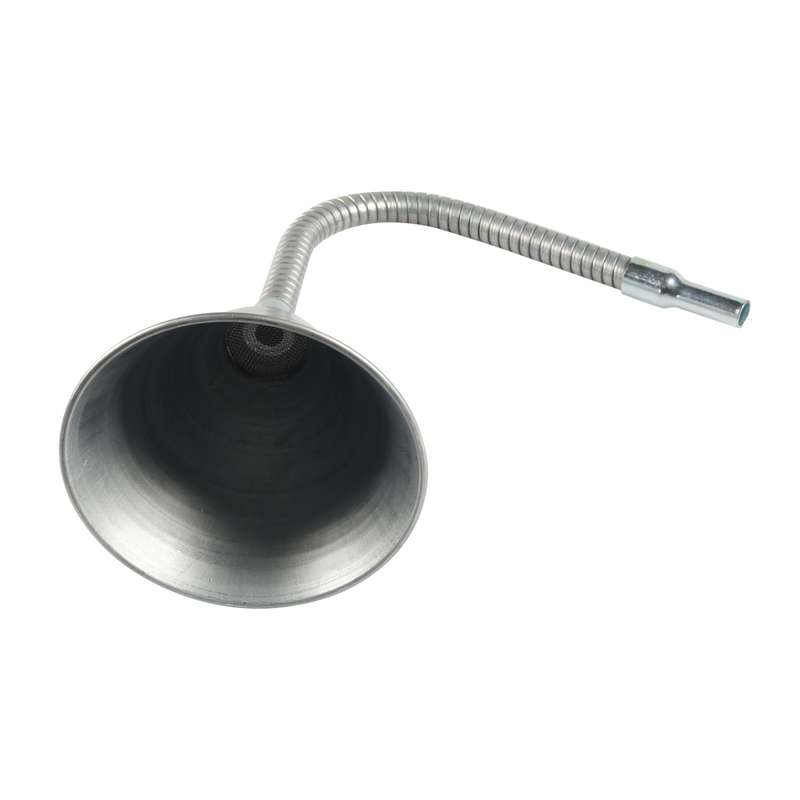 Car / Motorcycle / Yacht Steel Elbow Universal Refueling Funnel with Filter(Silver)