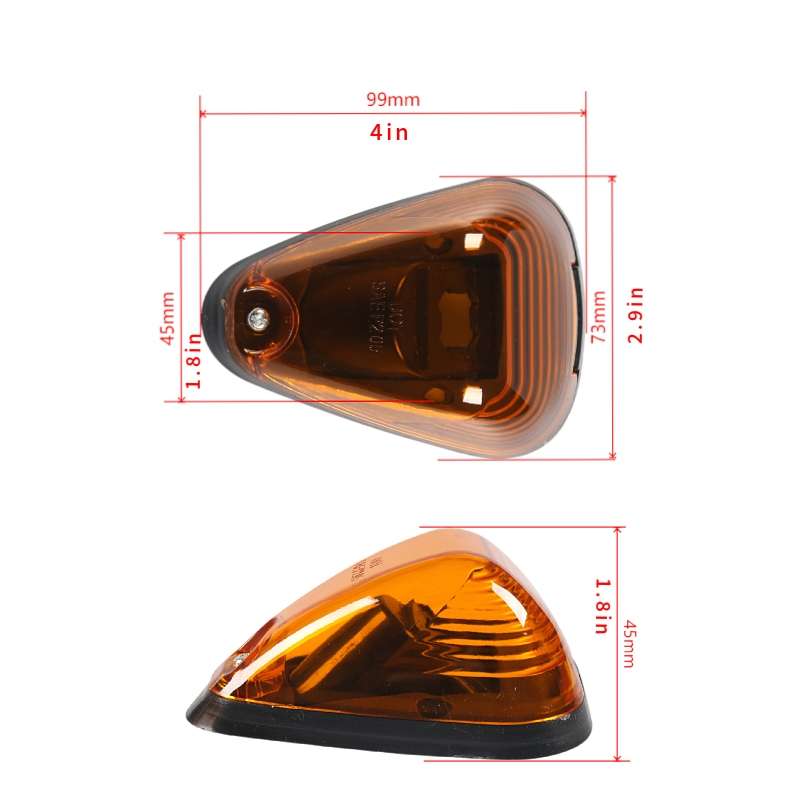 5pcs / Set Car LED Roof Marker Light for Ford(Yellow)
