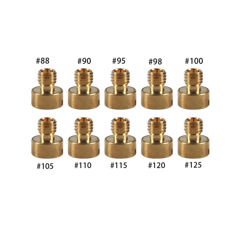 10pcs / Set Motorcycle Carburetor Nozzle for VM22-VM26 / 125CC-250CC(Yellow)