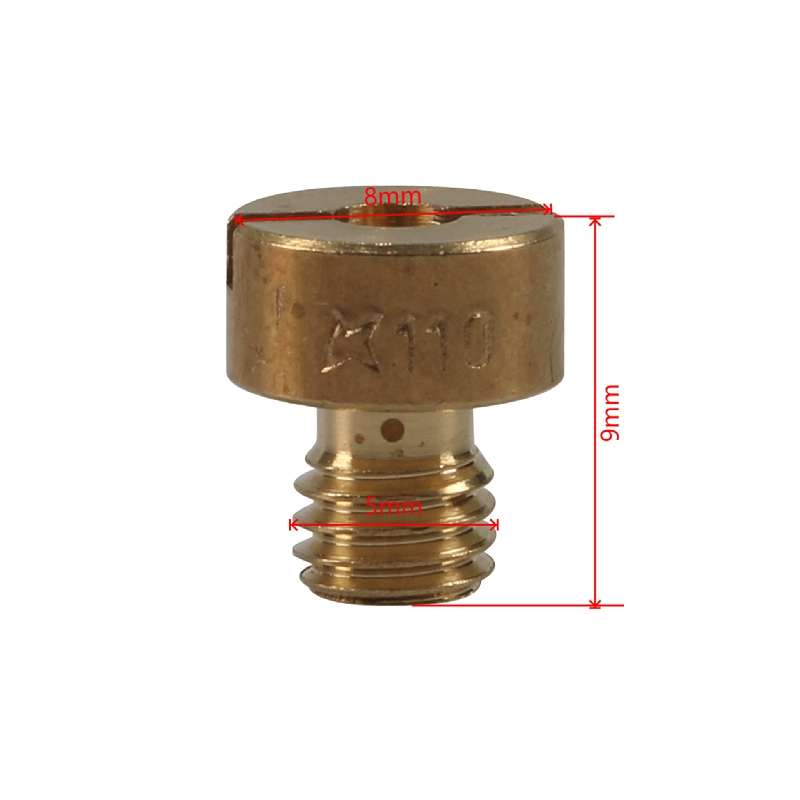 10pcs / Set Motorcycle Carburetor Nozzle for VM22-VM26 / 125CC-250CC(Yellow)