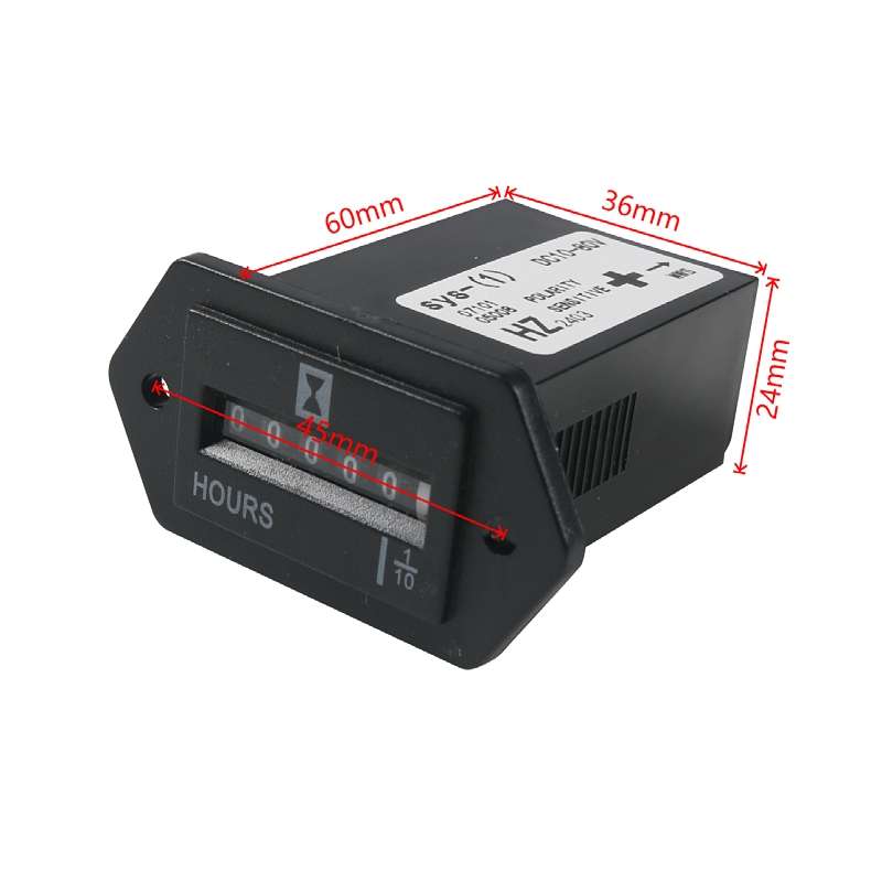Generator / Boat / Off-road Vehicle DC10-80V Industrial Timer(Black)