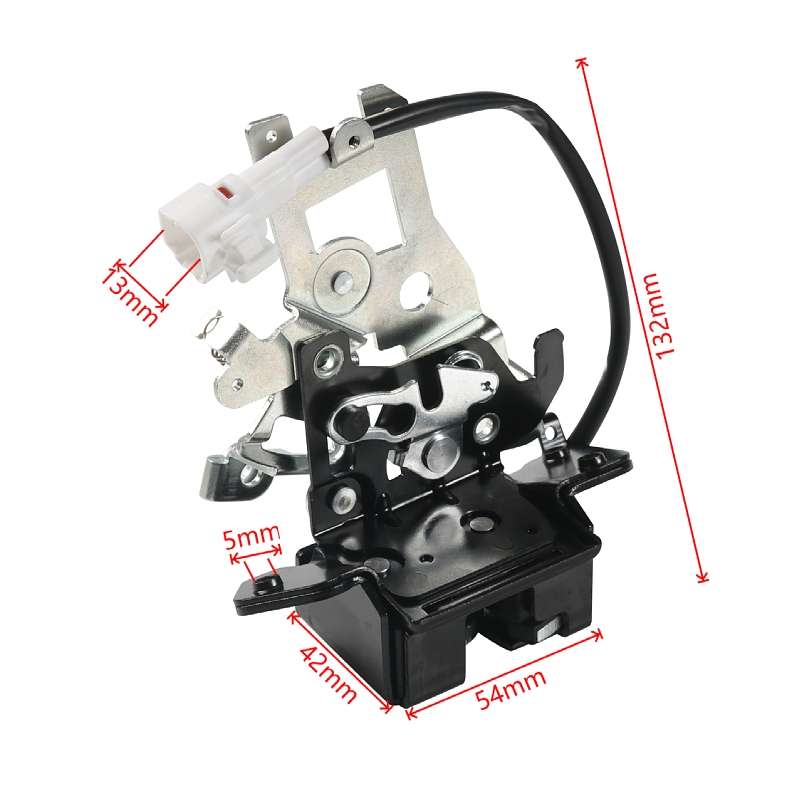 For Toyota Sequoia 2001-2007 Car Liftgate Trunk Lock Actuator with Cable 931861(Black + Silver)