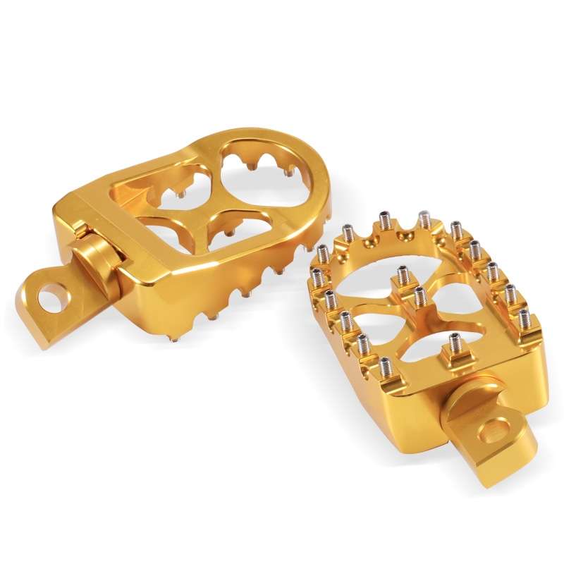 Motorcycle Modification Pedal Set Wide Fat Footpegs Foot Pegs for Harley (Green)