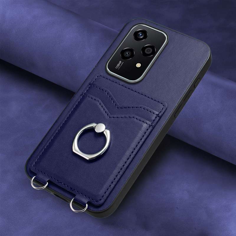 For Honor 200 Lite Global R20 Ring Card Holder Phone Case(Blue)