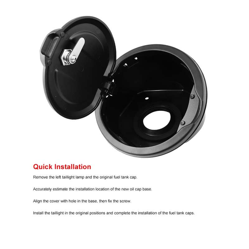 Car Modified Aluminum Alloy Oil Cap Engine Tank Cover for Jeep Wrangler JL JLU 2018-2019