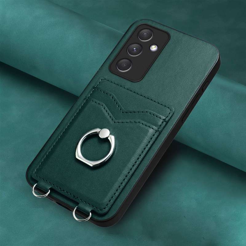 For Samsung Galaxy A54 5G R20 Ring Card Holder Phone Case(Green)