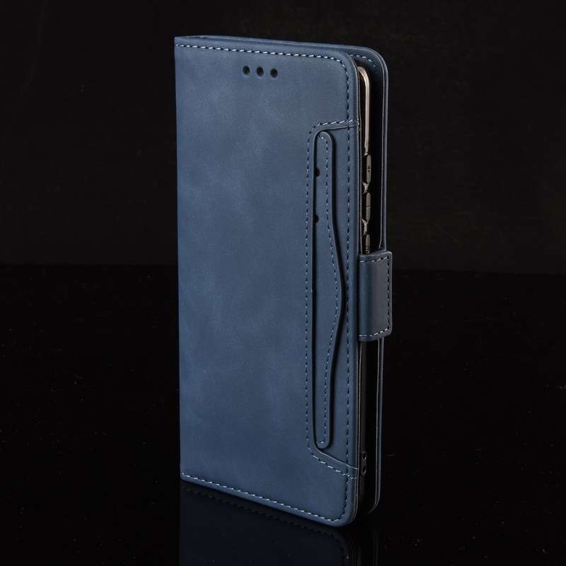 For Honor 200 Pro 5G Skin Feel Calf Texture Card Slots Leather Phone Case(Blue)