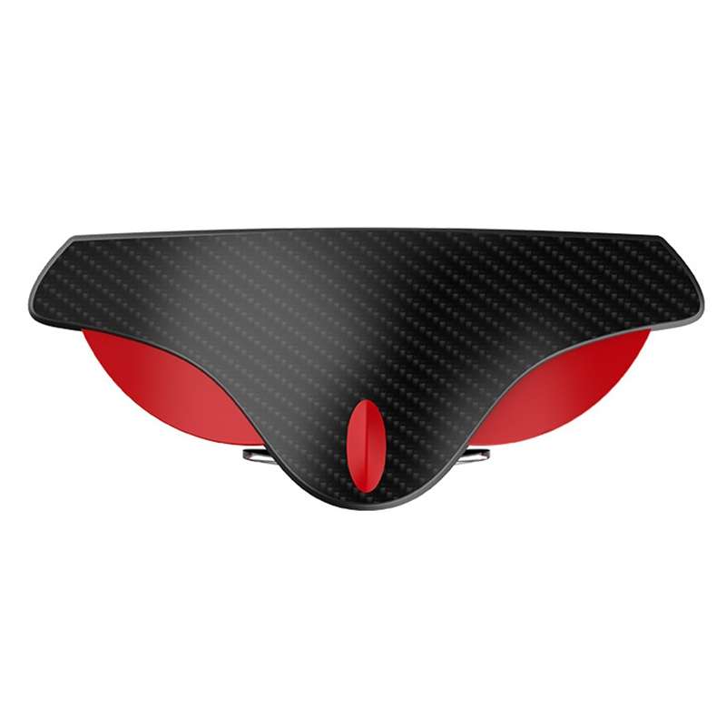 3R 3R-157 2 in 1 Car Auxiliary HD Blind Spot Mirror with Carbon Fiber Texture Rain Shield, Style:Rou