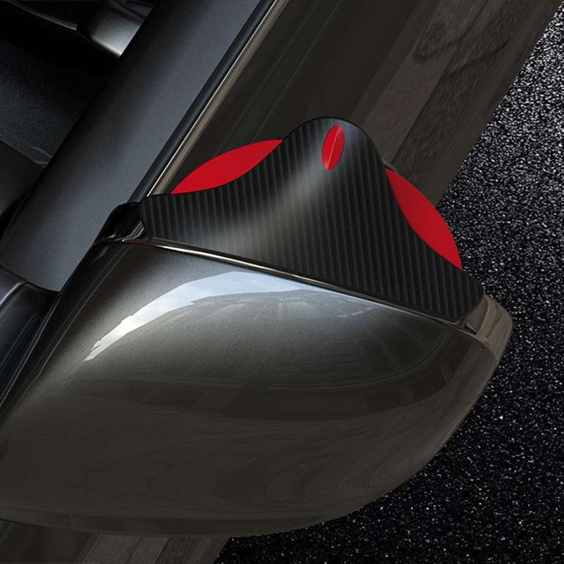 3R 3R-157 2 in 1 Car Auxiliary HD Blind Spot Mirror with Carbon Fiber Texture Rain Shield, Style:Rou