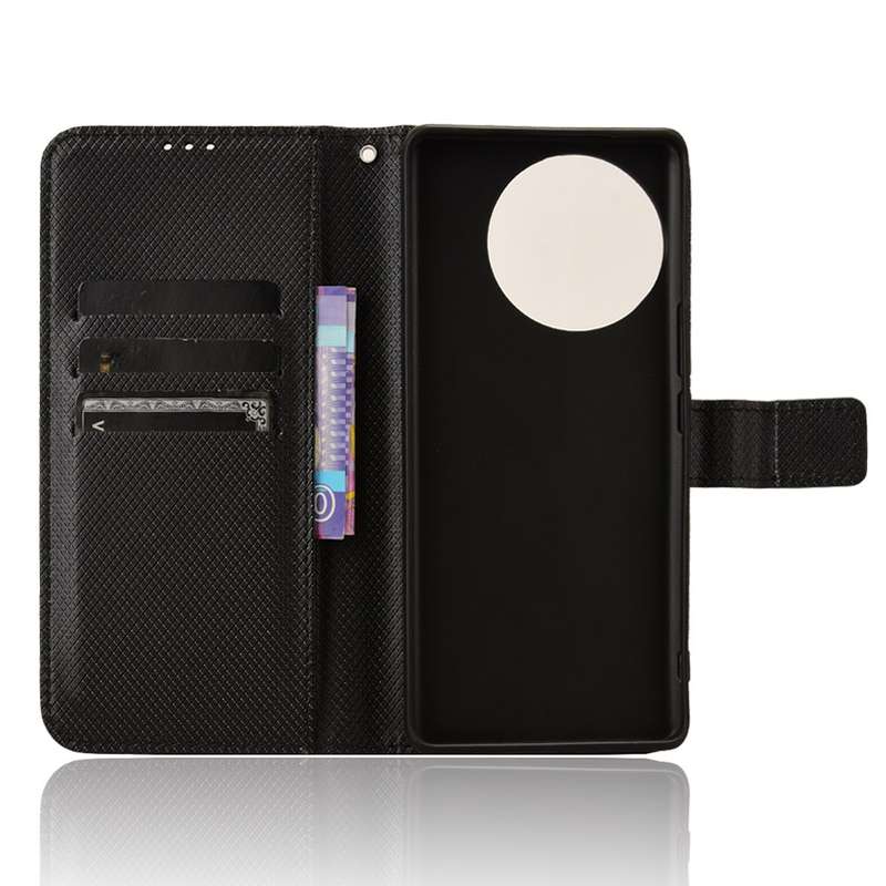 For vivo V30e 5G Diamond Texture Leather Phone Case(Black)