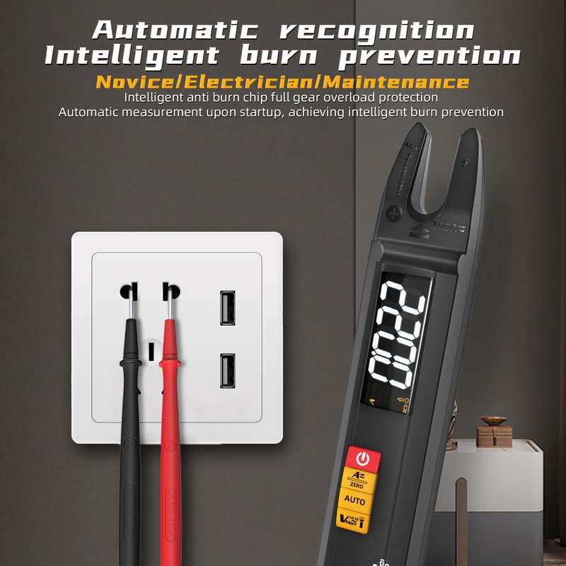 BSIDE U1 AC / DC Clamp Meter Electric Pen Current Digital Multimeter