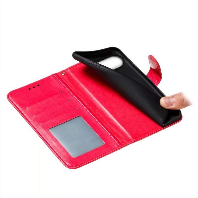 For Google Pixel 9 Pro Lace Flower Embossing Flip Leather Phone Case(Red)