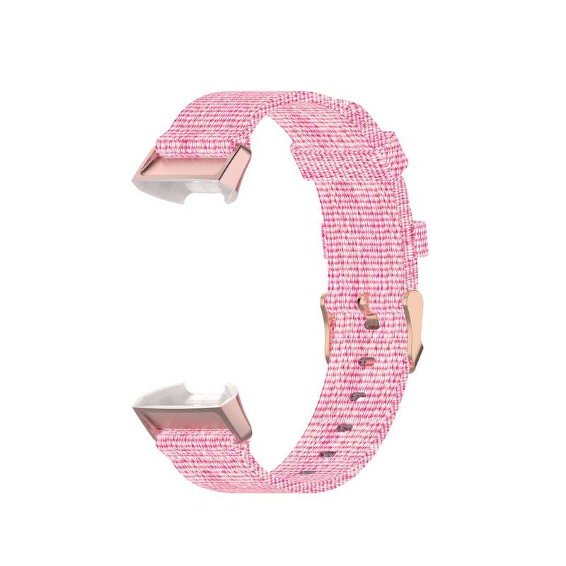For Fitbit Charge 4 / Charge 3 / Charge3 SE Braided Nylon Watch Band Plastic Head, Size: Free Size(P