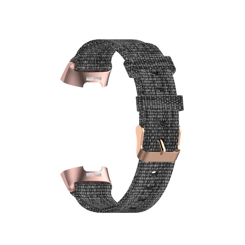 For Fitbit Charge 4 / Charge 3 / Charge3 SE Braided Nylon Watch Band Plastic Head, Size: Free Size(P
